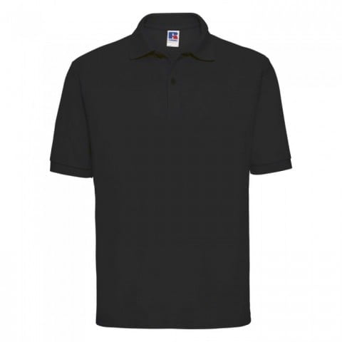 Black - Męska koszulka polo PolyCotton