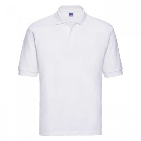 White - Męska koszulka polo PolyCotton