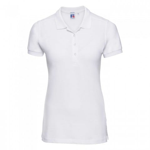 White - Ladies Poloshirt Stretch