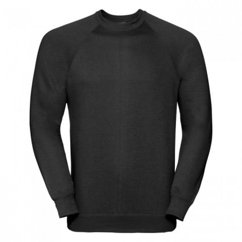 Black - Bluza Crewneck Raglan