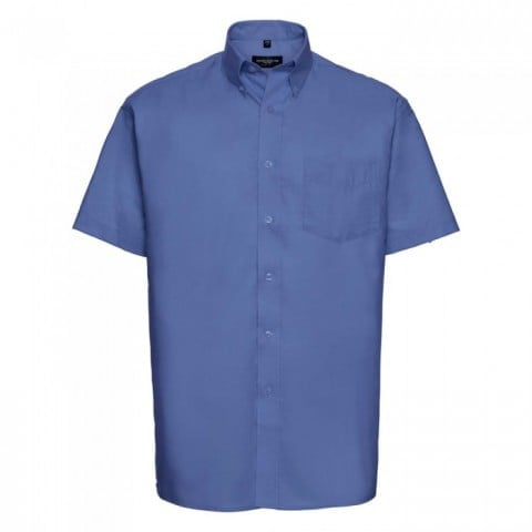 Aztec Blue - Męska klasyczna koszula Oxford