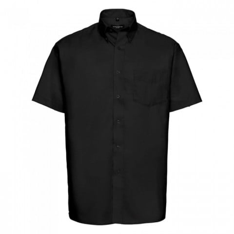 Black - Męska klasyczna koszula Oxford