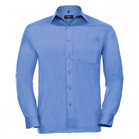 Corporate Blue - Męska klasyczna koszula Polycotton