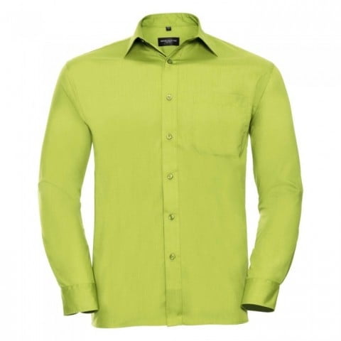 Lime - Męska klasyczna koszula Polycotton