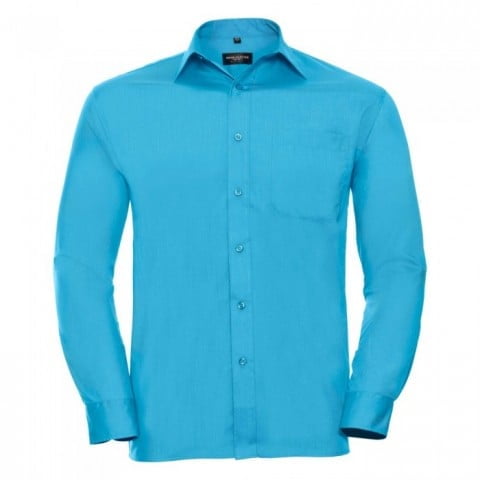 Turquoise - Męska klasyczna koszula Polycotton