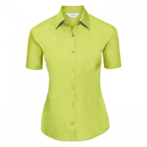 Lime - Damska klasyczna bluzka Polycotton