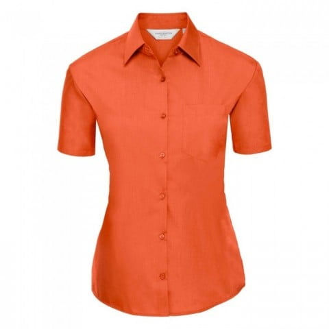 Orange - Damska klasyczna bluzka Polycotton