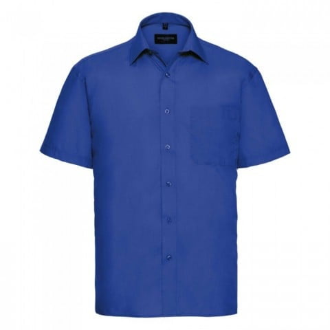 Bright Royal - Męska klasyczna koszula Polycotton