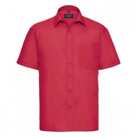 Classic Red - Męska klasyczna koszula Polycotton