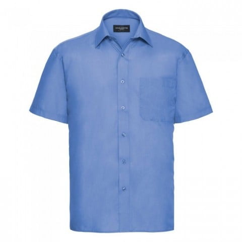 Corporate Blue - Męska klasyczna koszula Polycotton