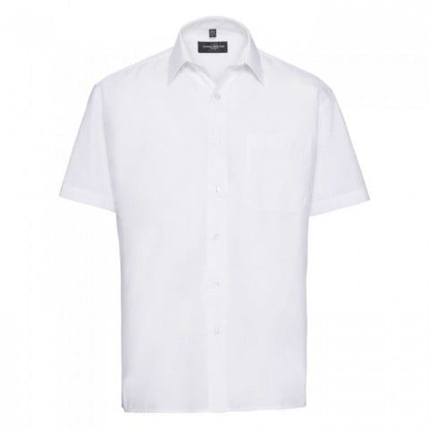 White - Męska klasyczna koszula Polycotton