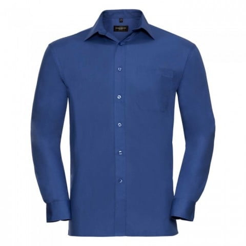 Aztec Blue - Męska klasyczna koszula Pure Cotton