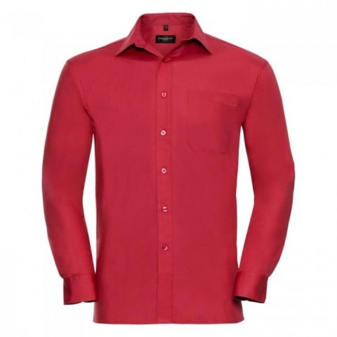 Classic Red - Męska klasyczna koszula Pure Cotton
