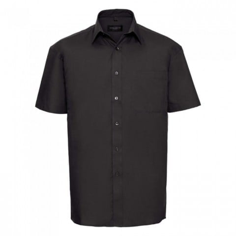 Black - Męska klasyczna koszula Pure Cotton