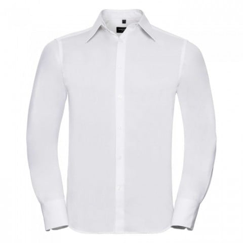 White - Męska dopasowana koszula Tencel®