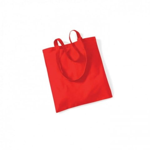 Bright Red - Bag for Life - Long Handles
