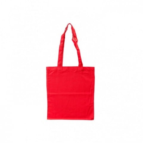 Red - Cotton bag, long handles