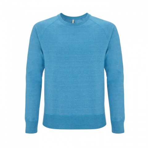 MMB - Melange Mid Blue - Bluza Unisex Raglan Sweatshirt SA40