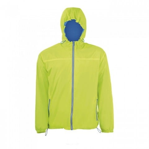 Neon Lime/Royal Blue - Kurtka Windbreaker Skate