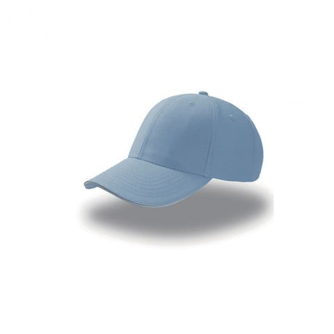 niebiesko-biała czapka reklamowa sandwich