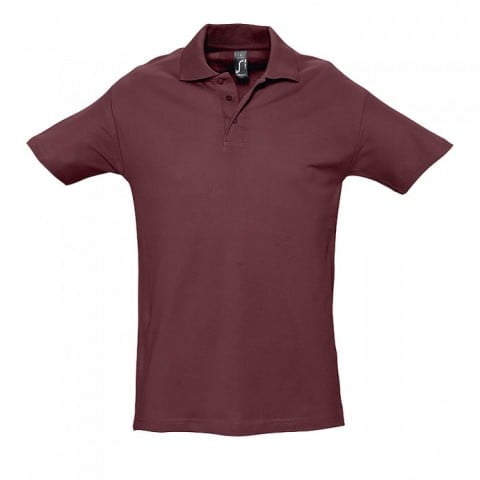 Burgundy - Męska koszulka polo Spring II