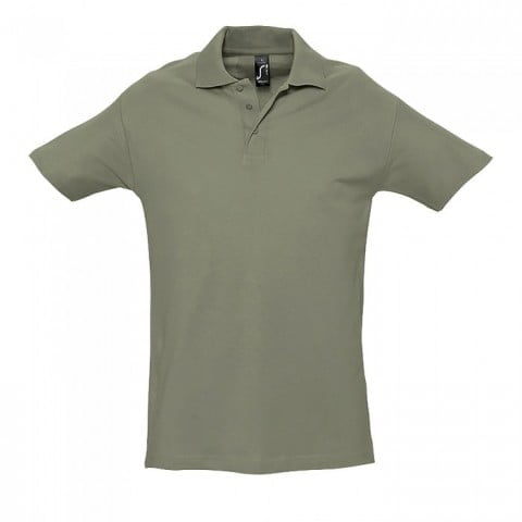 Khaki - Męska koszulka polo Spring II