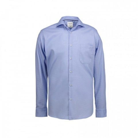 Light Blue - Elegancka koszula biznesowa z tkaniny Oxford Modern Fit SS310