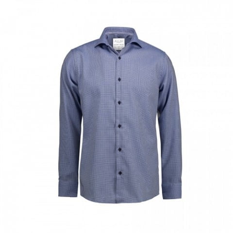 Light Blue - Dobby - Alonso - Langärmlig Slim Fit Hemd SS321