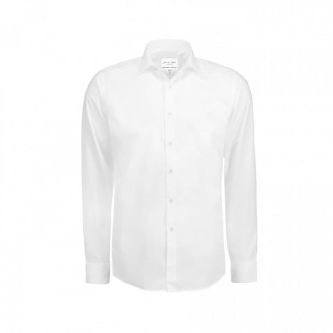 White - Prosta i klasyczna koszula z miękkiej popeliny SS402
