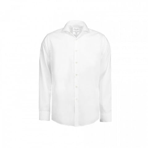 White - Biznesowa koszula z tkaniny fine twill SS8
