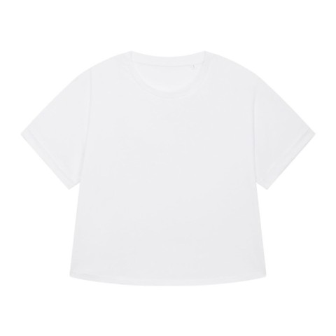 Biały organiczny t-shirt damski Stella Collider