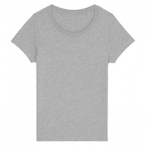 Szary damski t-shirt organiczny z logo firmy Stella Jazzer RAVEN
