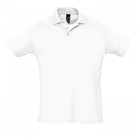 White - Męska koszulka polo Summer II