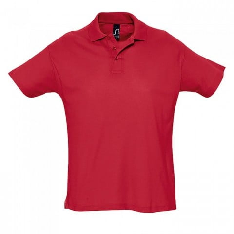 Red - Męska koszulka polo Summer II