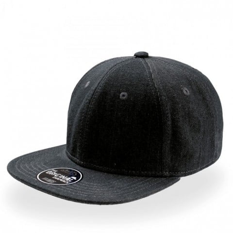 czarny jeansowy snapback