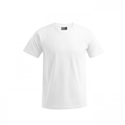 Biała koszulka z drukowanym własnym logo Promodoro Premium 3000/3099