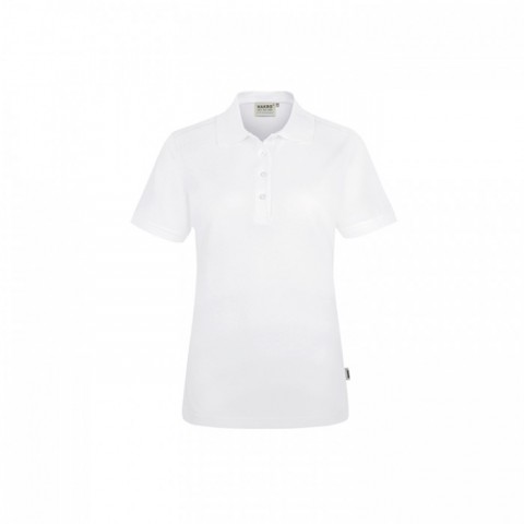 Biała koszulka polo unisex bardzo odporna na pranie wysokiej temperaturze Hakro MIKRALINAR® PRO 818