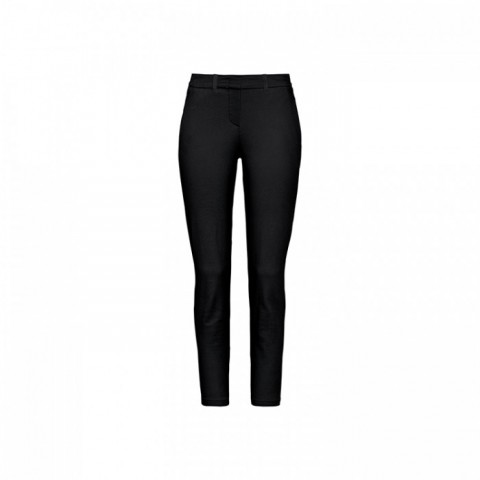 Black - Damskie dopasowane spodnie 7/8 720