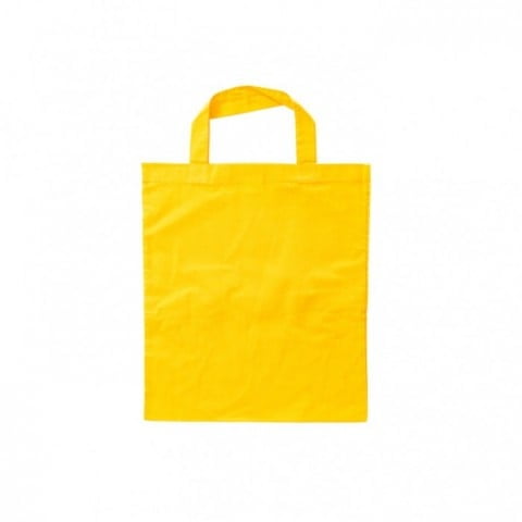 Yellow - Cotton bag, short handles