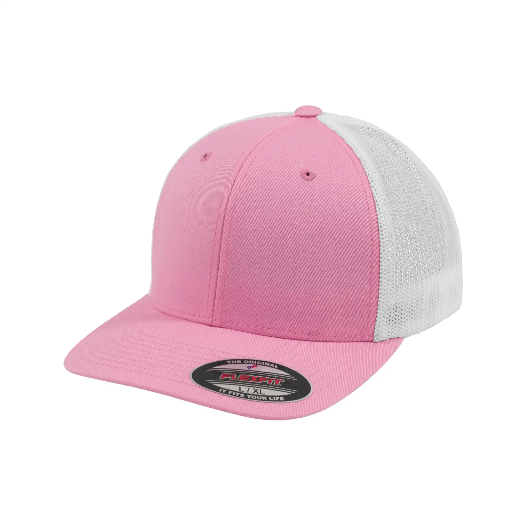 pink wht czapka flexfit mesh trucker 2-tone - 6511T - raven