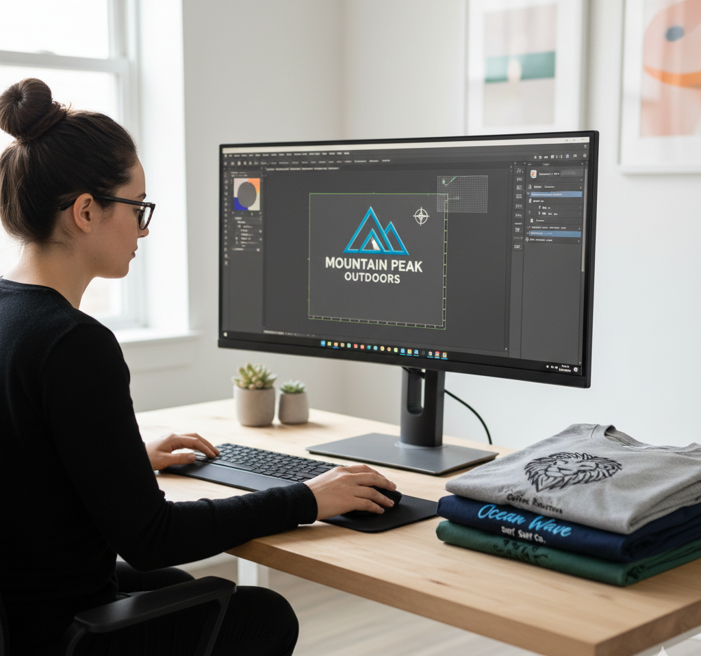 Przygotowanie grafiki do haftu na firmowych koszulkach