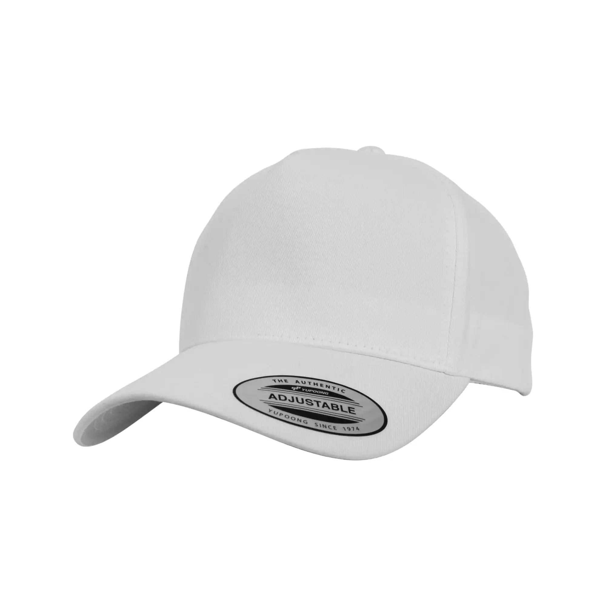 czapka snapback 5-panelowa Curved Classic - white flexfit raven